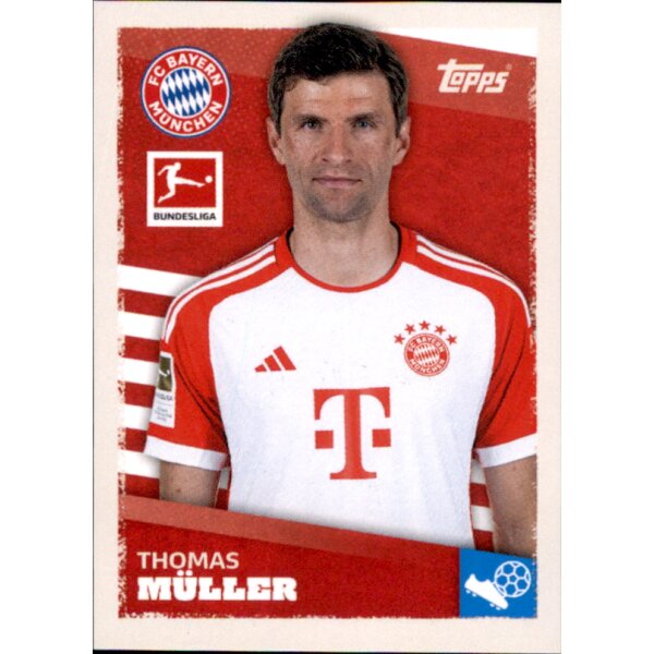 Topps Bundesliga 2023/24 - Sticker 340 - Thomas Müller - FC Bayern München