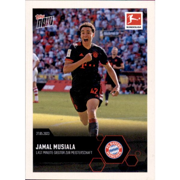 Topps Bundesliga 2023/24 - Sticker 345 - Jamal Musiala - FC Bayern München  - Topps Now