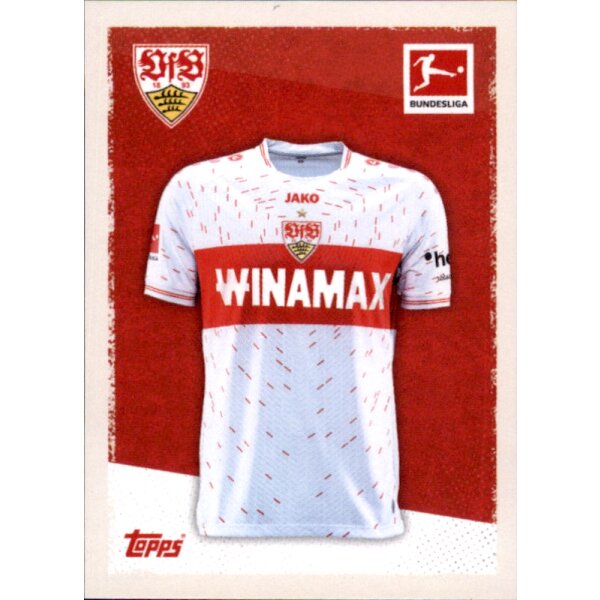 Topps Bundesliga 2023/24 - Sticker 347 - VfB Stuttgart - Heimtrikot