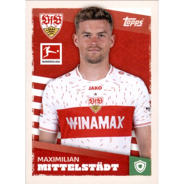 Topps Bundesliga 2023/24 - Sticker 354 - Maximilian Mittelstädt - VfB Stuttgart