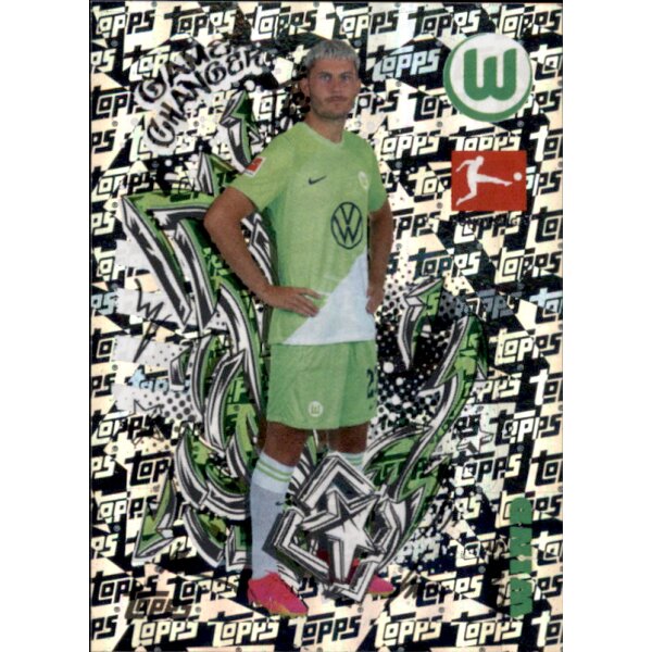 Topps Bundesliga 2023/24 - Sticker 384 - Jonas Wind - VfL Wolfsburg - Game Changer