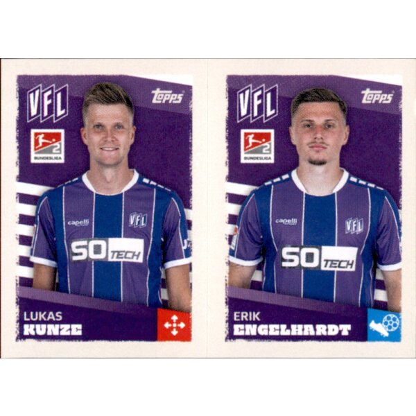 Topps Bundesliga 2023/24 - Sticker 457 - Lukas Kunze & Erik Engelhardt - VfL Osnabrück - 2. Bundesliga