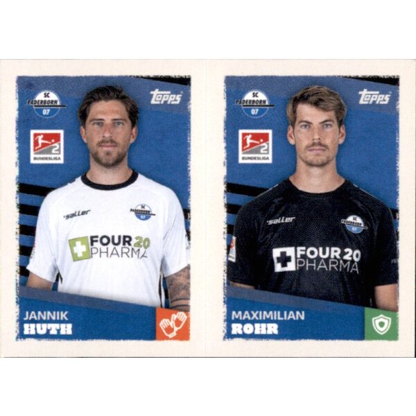 Topps Bundesliga 2023/24 - Sticker 459 - Janik Huth & Maximilian Rohr - SC Paderborn 07 - 2. Bundesliga