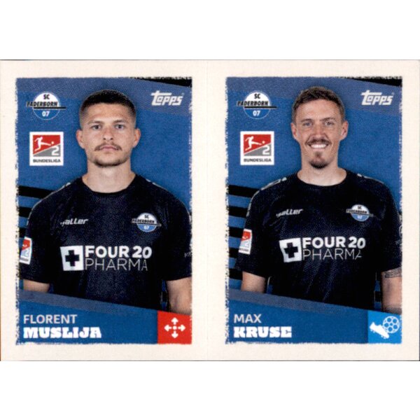 Topps Bundesliga 2023/24 - Sticker 461 - Florent Muslija & Max Kruse - SC Paderborn 07 - 2. Bundesliga