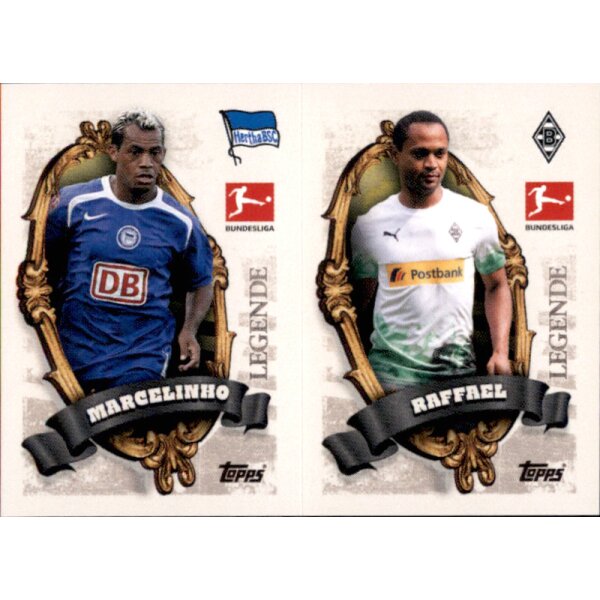 Topps Bundesliga 2023/24 - Sticker BL09+10 - Marcelinho & Raffael -  Legende