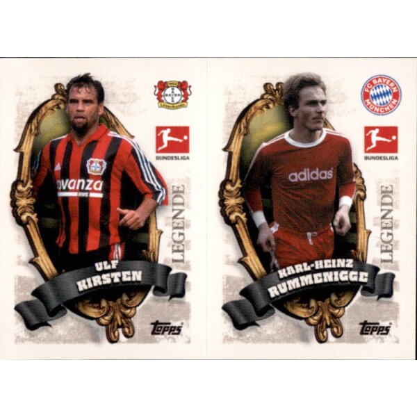 Topps Bundesliga 2023/24 - Sticker BL13+14 - Ufl Kirsten & Karl-Heinz Rummenigge -  Legende