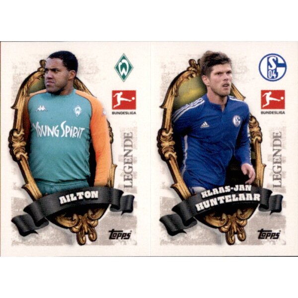 Topps Bundesliga 2023/24 - Sticker BL37+38 - Ailton & Klaas-Jan Huntelaar -  Legende