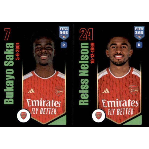 Sticker 66 Bukayo Saka/Reiss Nelson