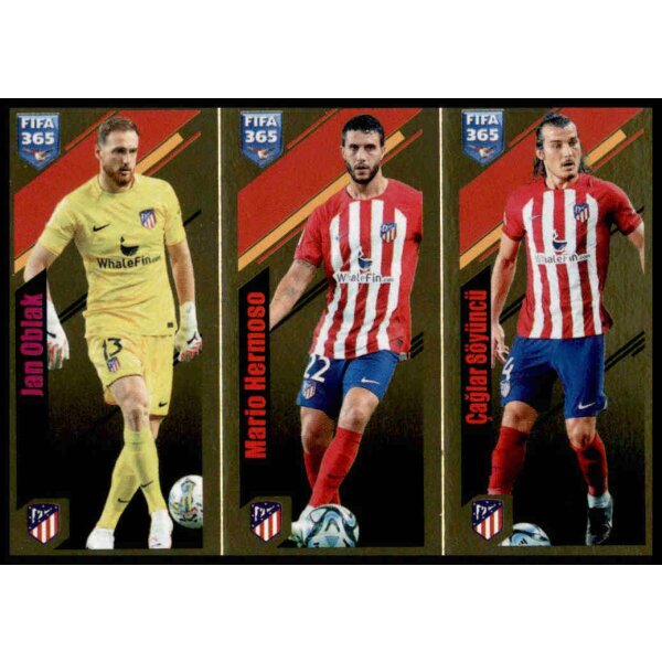 Sticker 135 Jan Oblak/Mario Hermoso/Caglar Söyüncü