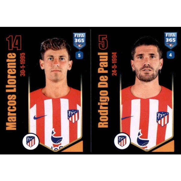 Sticker 142 Marcos Llorente/Rodrigo De Paul