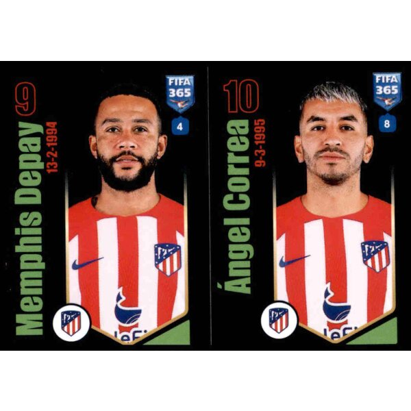 Sticker 147 Memphis Depay/Angel Correa