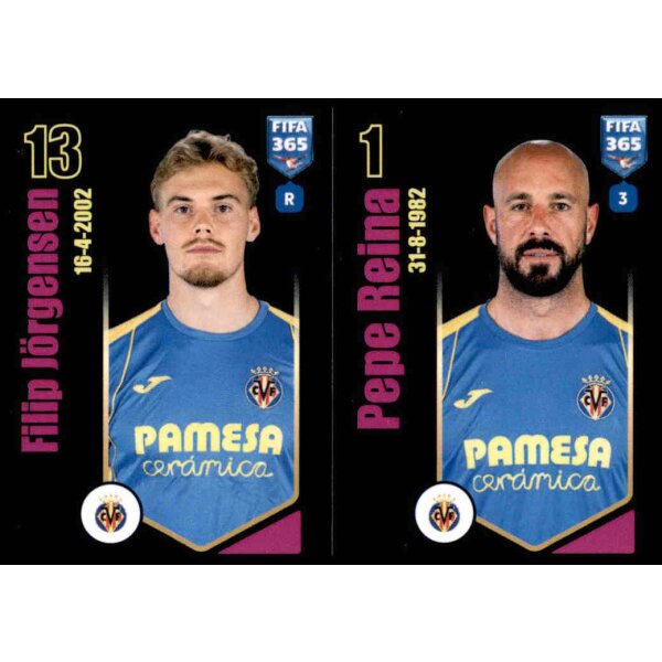 Sticker 182 Filip Jörgensen/Pepe Reina