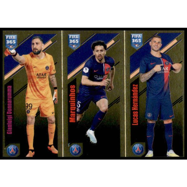 Sticker 215 Gianluigi Donnarumma/Marquinhos/Lucas Hernandez