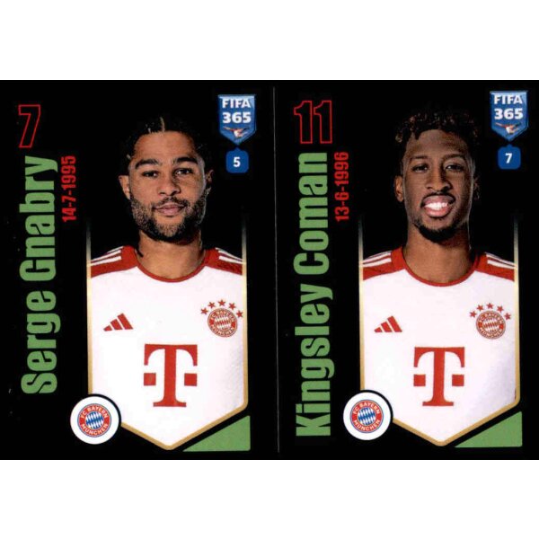 Sticker 240 Serge Gnabry/Kingsley Coman