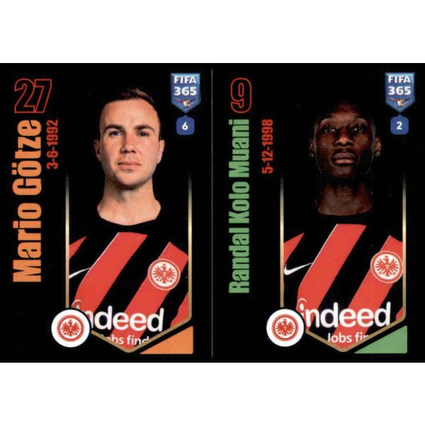 Sticker 258 Mario Götze/Ranndal Kolo Muani