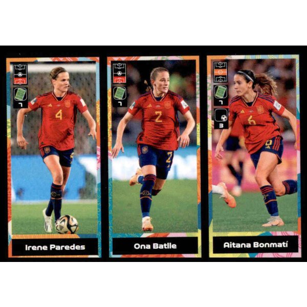 Sticker 425 Irene Paredes/Ona Batlle/Aitana Bonmati FIFA Womens World Cup 2023