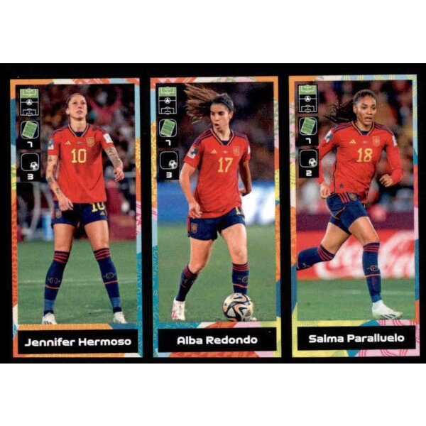 Sticker 427 Jennifer Hermoso/Alba Redondo/Salma Paralluelo FIFA Womens World Cup 2023