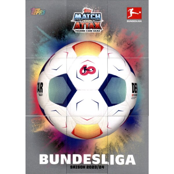 Topps Match Attax Bundesliga - 2023/24 - Alle 9 Puzzle Karten (Offizieller Spielball)