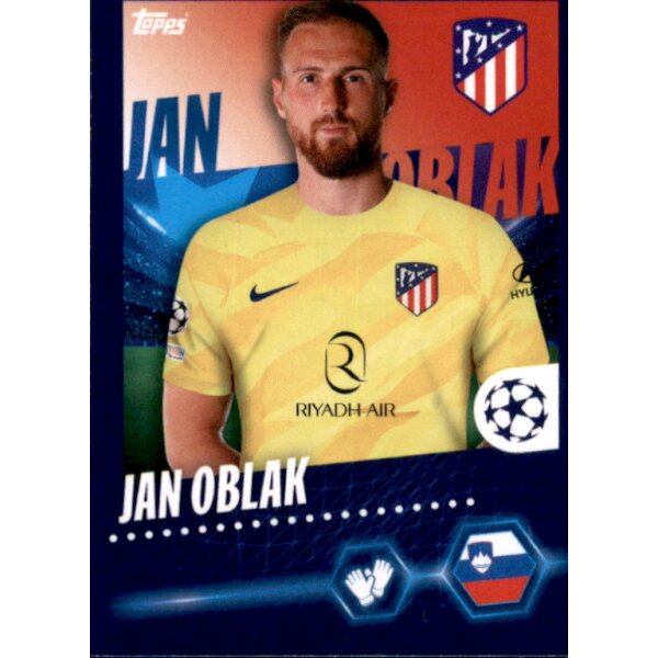 Sticker 67 Jan Oblak - Atletico de Madrid