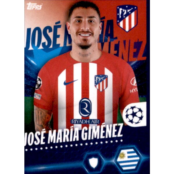 Sticker 68 Jose Maria Gimenez - Atletico de Madrid