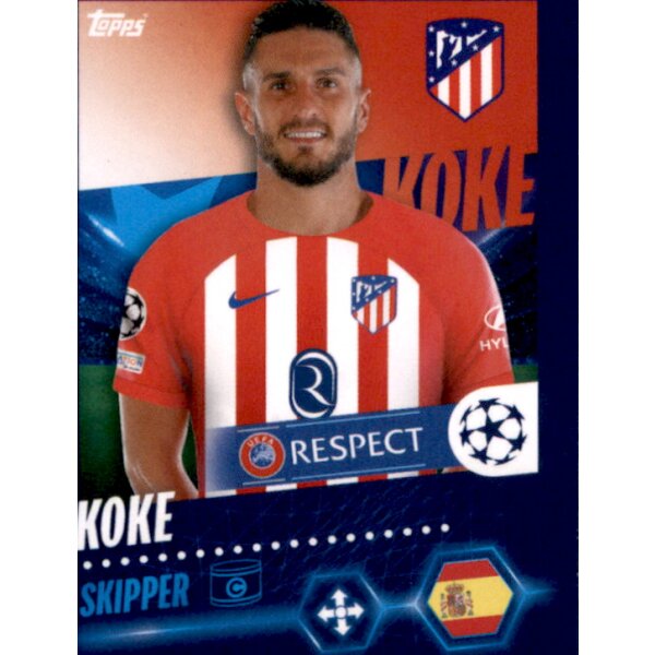 Sticker 75 Koke - Atletico de Madrid