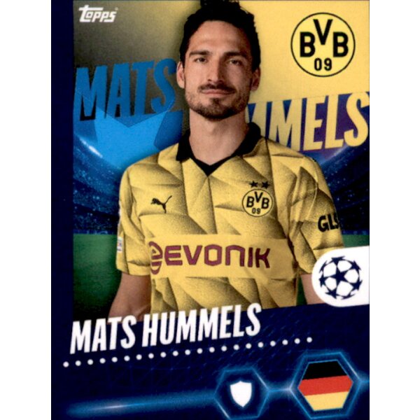 Sticker 88 Mats Hummels - Borussia Dortmund