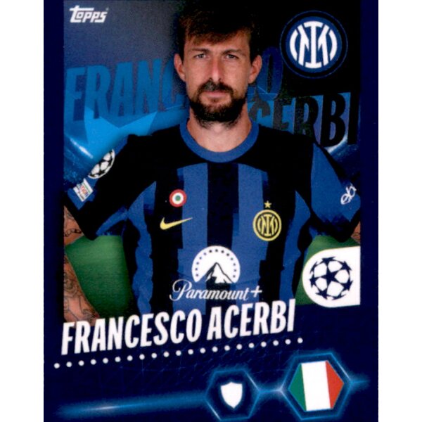 Sticker 168 Francesco Acerbi - FC Internazionale Milano