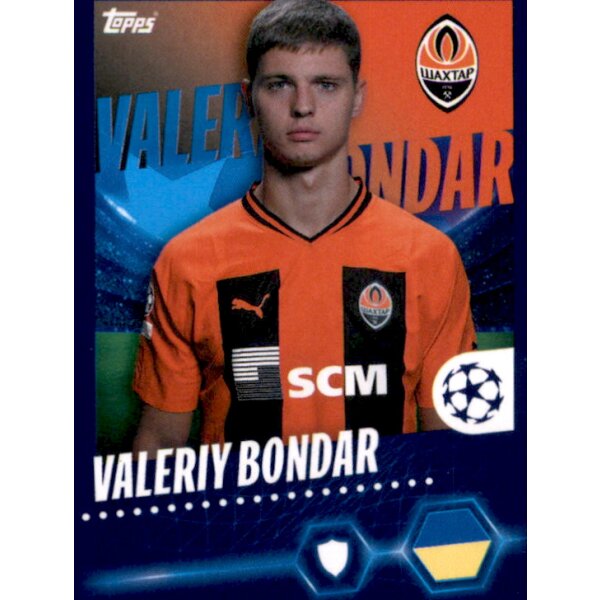 Sticker 220 Valeriy Bondar - FC Shakhtar Donetsk