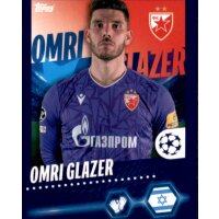 Sticker 276 Omri Glazer - FK Crvena Zvezda