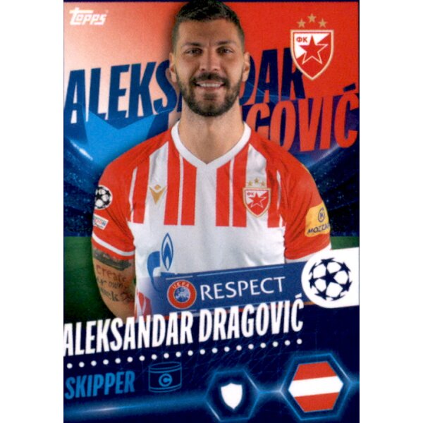 Sticker 277 Aleksandar Dragovic - FK Crvena Zvezda