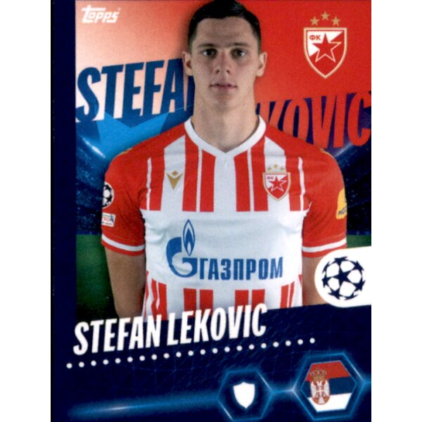 Sticker 280 Stefan Lekovic - FK Crvena Zvezda