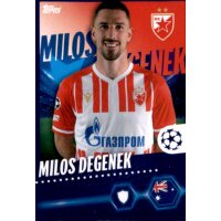 Sticker 281 Milos Degenek - FK Crvena Zvezda