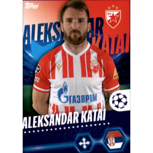 Sticker 282 Aleksandar Katai - FK Crvena Zvezda