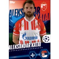 Sticker 282 Aleksandar Katai - FK Crvena Zvezda