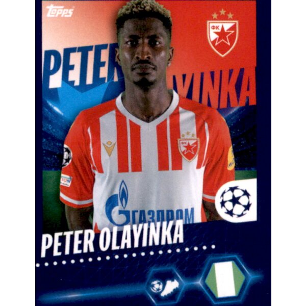 Sticker 289 Peter Olayinka - FK Crvena Zvezda