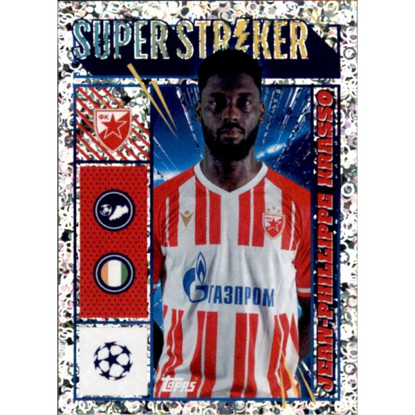 Sticker 291 Jean-Phillippe Krasso (Super Striker) - FK Crvena Zvezda