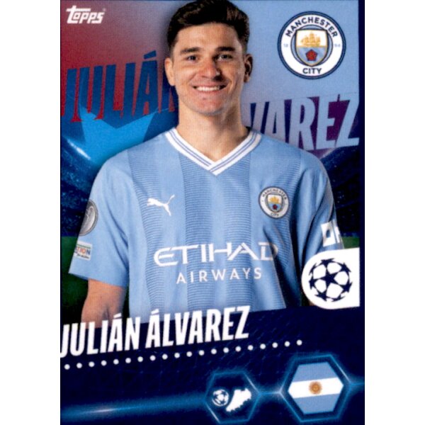 Sticker 310 Julian Alvarez - Manchester City