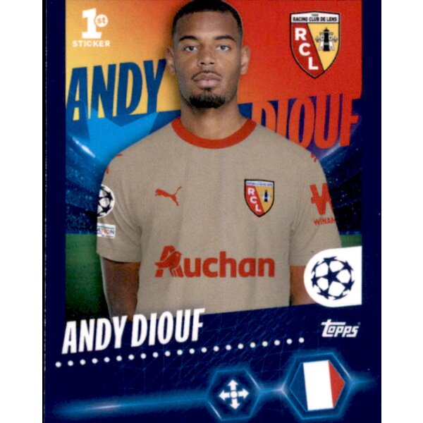 Sticker 397 Andy Diouf - RC Lens