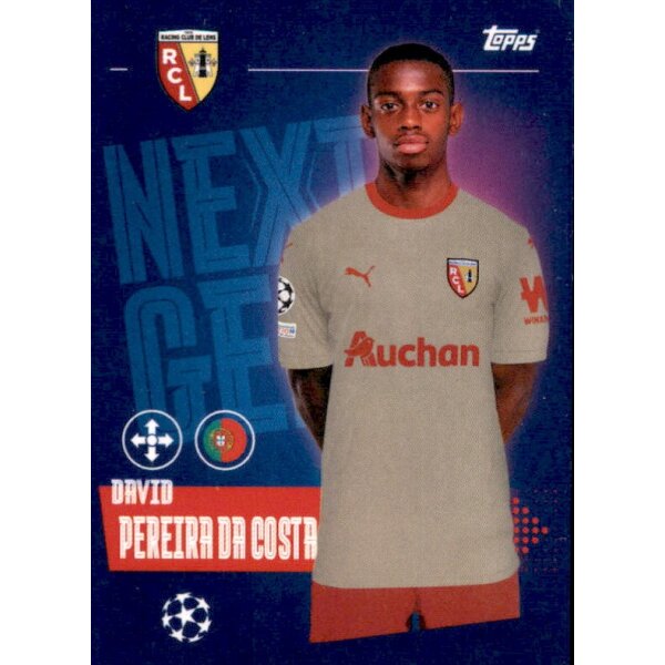 Sticker 406 David Pereira da Costa (Next Gen) - RC Lens