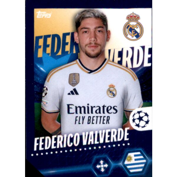 Sticker 418 Federico Valverde - Real Madrid C.F.