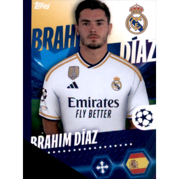 Sticker 421 Brahim Diaz - Real Madrid C.F.