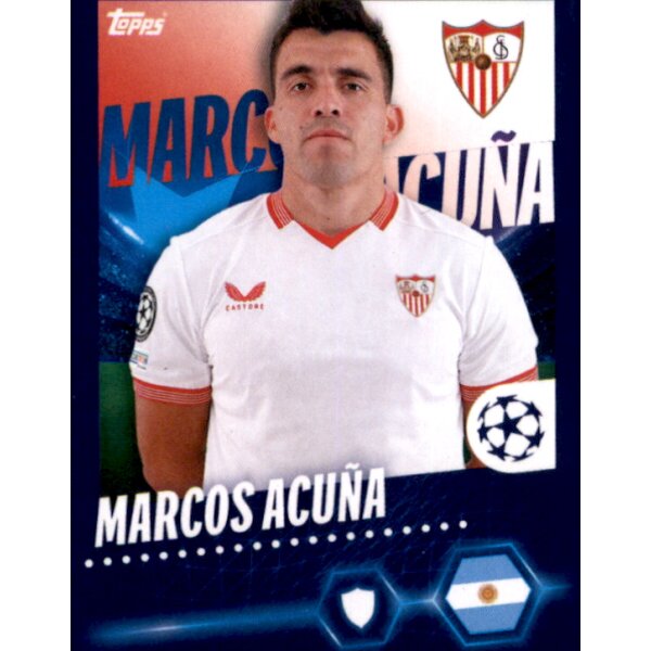 Sticker 450 Marcos Acuna - Sevilla FC