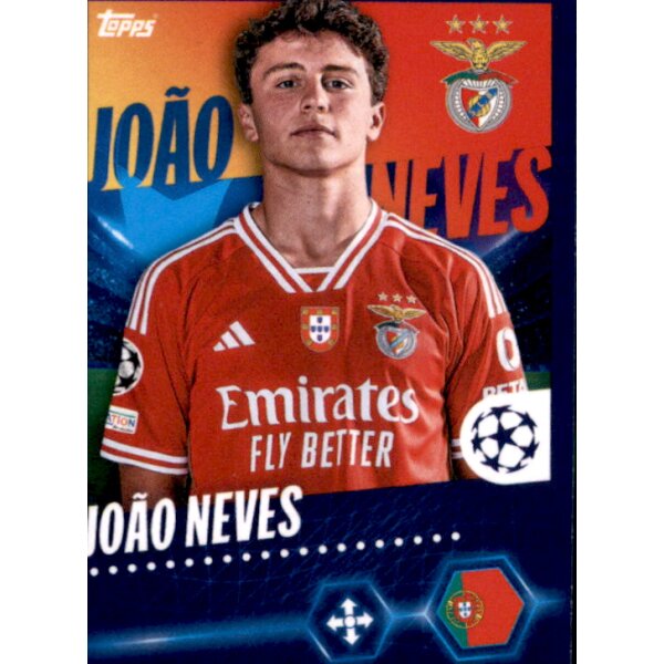 Sticker 472 Joao Neves - SL Benfica