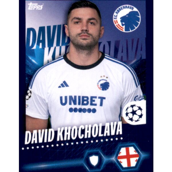 Sticker 544 Davit Khocholava - F.C. Copenhagen