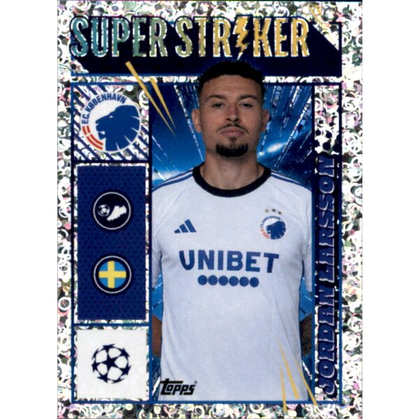 Sticker 557 Jordan Larsson (Super Striker) - F.C. Copenhagen