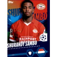 Sticker 585 Shurandy Sambo - PSV Eindhoven