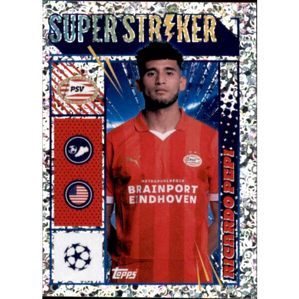 Sticker 595 Ricardo Pepi (Super Striker) - PSV Eindhoven