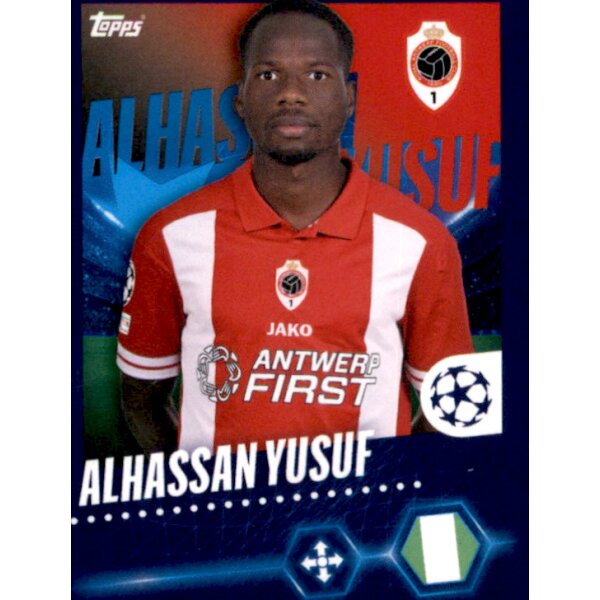 Sticker 607 Alhassan Yusuf - Royal Antwerp FC