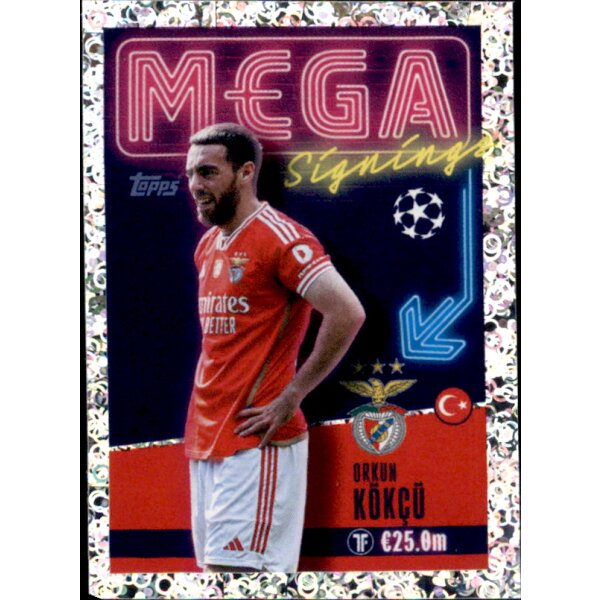 Sticker 708 Orkun Kökcü - SL Benfica - Mega Signings