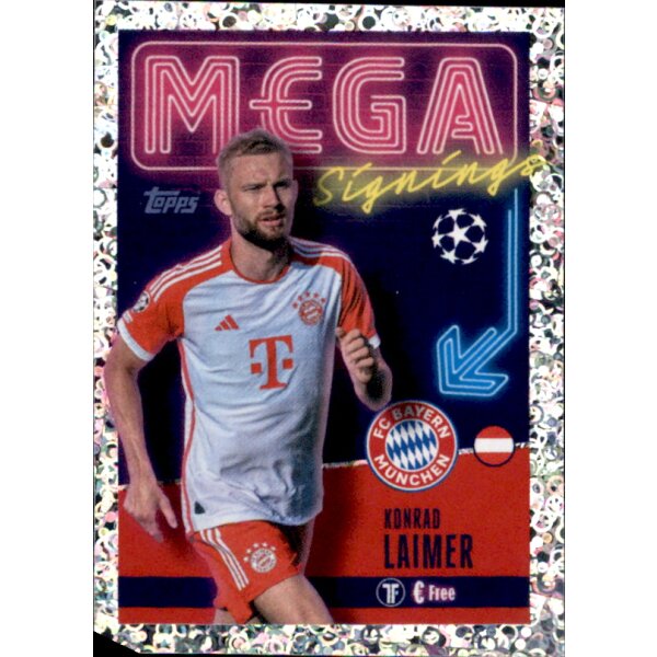 Sticker 709 Konrad Laimer - FC Bayern München - Mega Signings